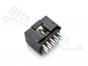Box header Molex 10-pin male gouden pins  (2x5p)